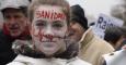 Una joven protesta contra el proyecto de privatización de la sanidad madrileña.