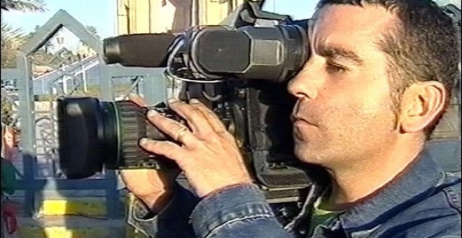 Fotografia tomada en Bagdad, del cámara de televisión de Telecinco José Couso.