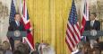 David Cameron y Barack Obama, en la rueda de prensa tras su reunión en la Casa Blanca. EFE