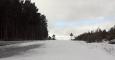 Estado que presentaba esta mañana la carretera DSA-362, a la altura de Serradilla del Arroyo, que comunica las comarcas de Ciudad Rodrigo y Sierra de Francia, debido al temporal de frio y nieve que afecta a Castilla y León y gran parte de la península. EF