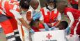 Voluntarios de Cruz Roja en Cartagena durante el día internacional del voluntariado