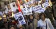 Manifestación contra la 'ley mordaza' entre la Puerta del Sol y el Congreso de los Diputados. EFE/Víctor Lerena