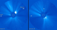 El Sol y la Tierra, vistos desde el The Solar-Terrestrial Relations Observatory A (STEREO A). /NASA