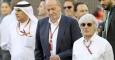 Juan Carlos junto al jefe de la Fórmula 1, Bernie Ecclestone, durante el Gran Premio de Bahrein del pasado fin de semana. - EFE