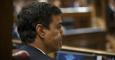 El secretario general del PSOE, Pedro Sanchez, en su escaño en el Congreso, durante la sesión de control al Gobierno. REUTERS/Andrea Comas