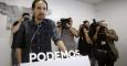 El secretario general de Podemos, Pablo Iglesias, comparece en rueda de prensa para analizar la situación tras las elecciones del 24-M. EFE/Paco Campos