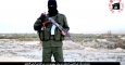El miliciano del estado Islámico en el vídeo difundido en hebreo por la organización yihadista.