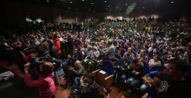 Público en el acto del Gamonal de IU-Unidad Popular