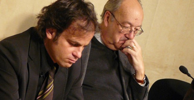 El teniente alcalde de Barcelona, Jaume Asens, y Gil Matamala.