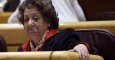 Rita Barberá, exalcaldesa de Valencia, en su escaño en el Senado. EFE/Kiko Huesca