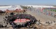 Una protesta de Greenpeace frente a la Cumbre del Clima que se celebró en Marrakech. REUTERS