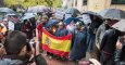 Imagen de la protesta que se ha desarrollado este sábado 26 de noviembre frente a la sede de la Defensora del Pueblo, en Madrid.