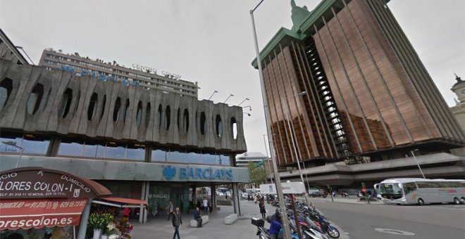 El edificio de Barclays en el centro de Madrid.