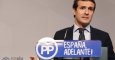 El vicesecretario de Comunicación del Partido Popular, Pablo Casado, durante la rueda de prensa que ofreció en la sede del partido en Génova tras la reunión del Comite de Dirección del Partido Popular. EFE/Javier Tormo