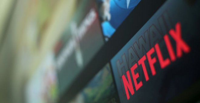 Imagen del logo de Netflix en una televisión de California, EEUU. Reuters