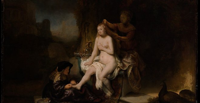 The toilet of Bathsheba (1643) de Rembrandt, una de las obras  divulgadas por el Met de Nueva York.