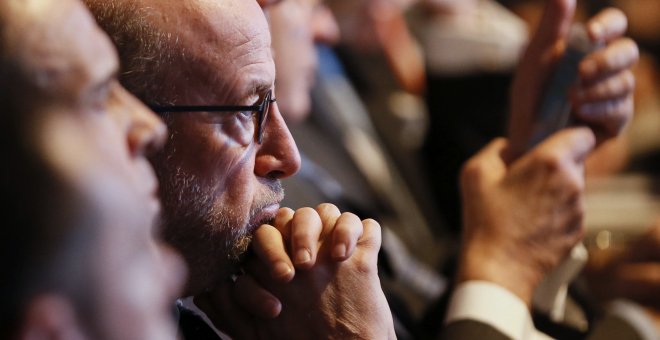 Emilio Saracho durante la junta extraordinaria de accionistas del Banco Popular, celebrada en Madrid. EFE/Mariscal