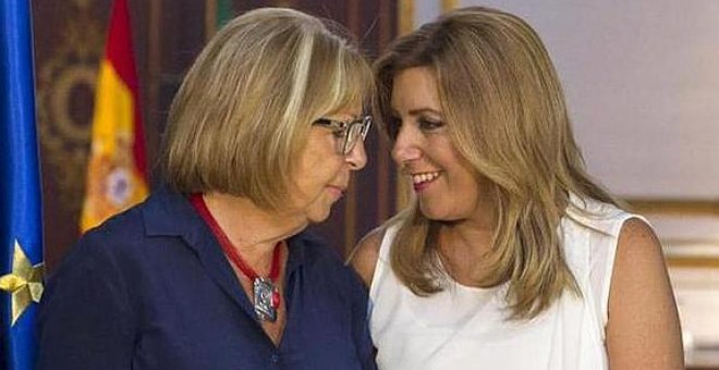 Adelaida de la Calle, consejera de Educación y Susana Díaz en una foto de archivo / EFE