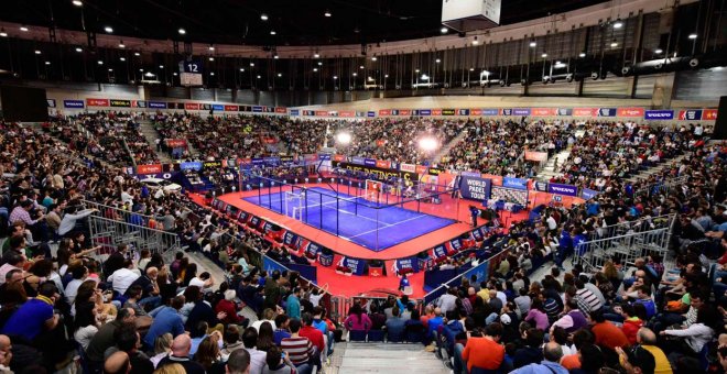 Una pista durante una prueba del World Padel Tour.