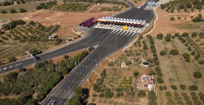 Vista de la autopista AP-7, explotada por Abertis. E.P.