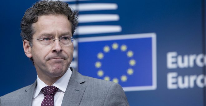 El presidente del Eurogrupo, el holandés Jeroen Dijsselbloem, en una ruea de prensa en Bruselas. REUTERS/Yves Herman