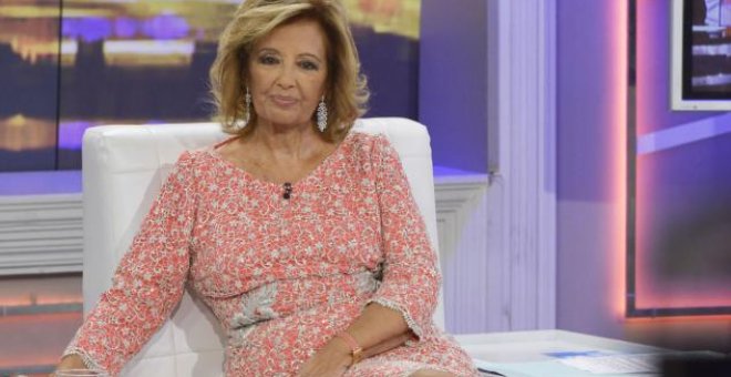 María Teresa Campos, durante un programa de '¡Qué tiempo tan feliz!'.