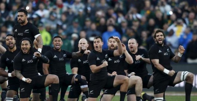 Imagen de archivo de la selección masculina de rugby de Nueva Zelanda, All Blacks / REUTERS