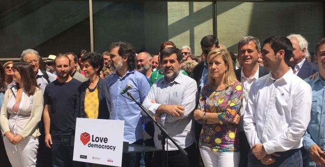 Dirigents de l'Assemblea Nacional Catalana, d'Òmnium Cultural i de l'Associació de Municipis per la Independència