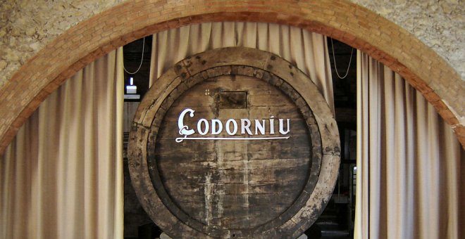 Entrada de las bodegas Codorniu.