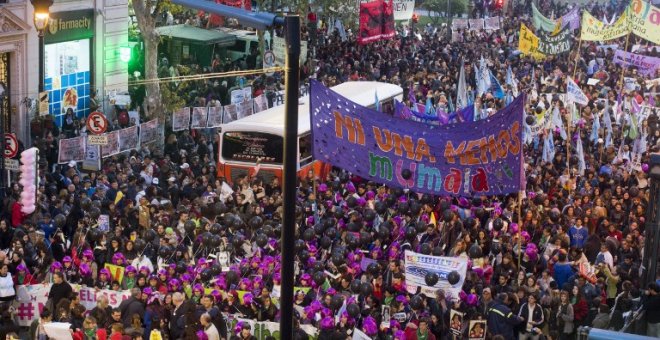 Manifestación de Ni Una Menos contra los femicidios el 3 de junio en Buenos Aires EITAN ABRAMOVICH / AFP