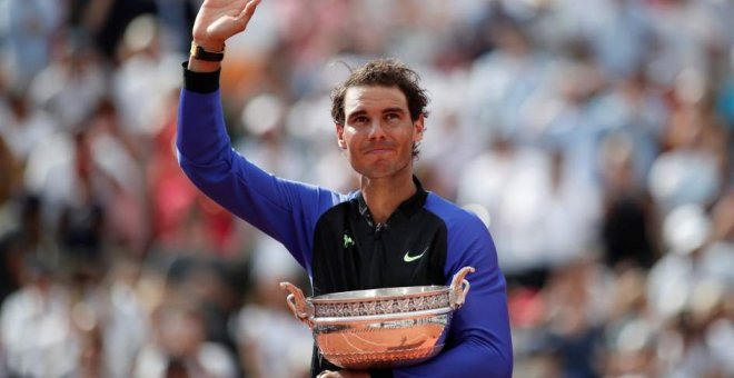 Rafa Nadal, amb el seu 10è trofeu de Roland Garros /Europa Press