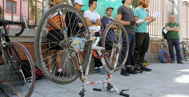 Rueda de prensa previa a la huelga de repartidores de Deliveroo del domingo 2 de julio./Twitter