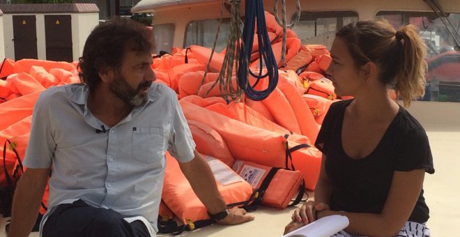 Entrevista a Oscar Camps, de Proactiva Open Arms. / E.E