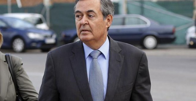 Juan Iranzo, en la llegada a la Audiencia Nacional por uno de los juicios de las tarjetas 'black' / EFE