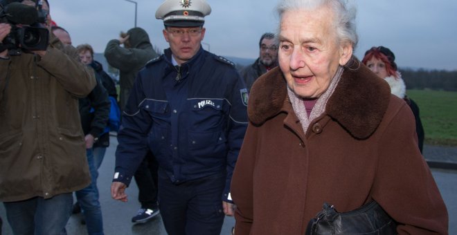 Ursula Haverbeck, en una fotografía de febrero de 2016. - AFP