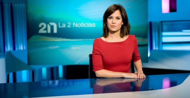 La presentadora de 'La 2 Noticias', Mara Torres.- TVE