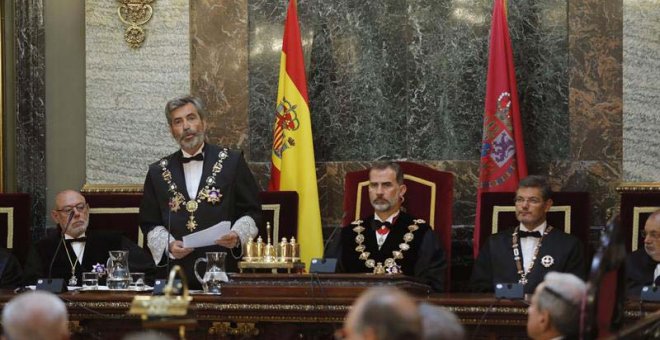 Carlos Lesmes durante su intervención la Apertura del Año Judicial. | EFE