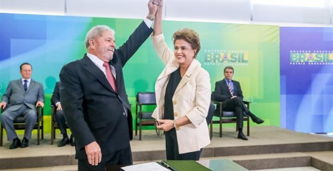 Luis Inacio Lula da Silva y Dilma Rousseff. REUTERS