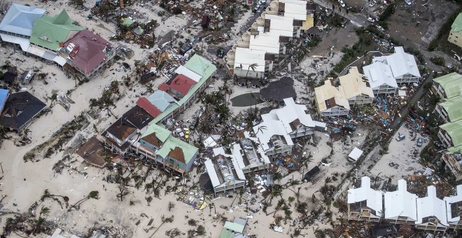 La isla de San Martín tras el paso del huracán Irma / EFE