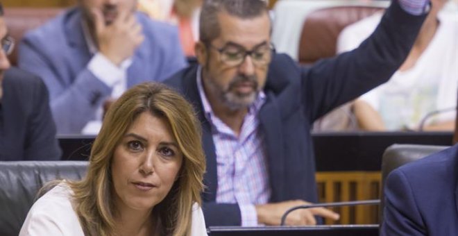 Susana Díaz, en el Parlamento andaluz hace unos días. EFE/Raúl Caro