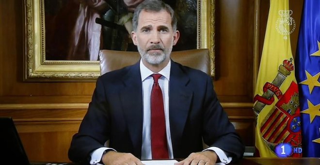 El rey Felipe VI durante su intervención.