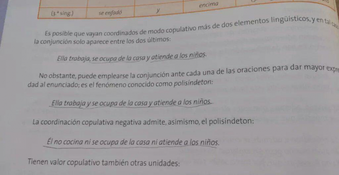 Ejemplos de estereotipos sexistas en libro de lengua