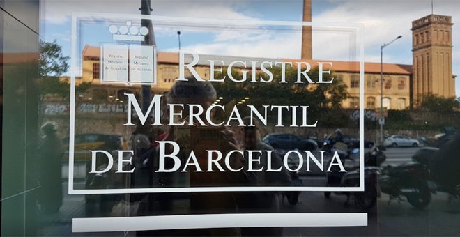 Detalle del Registro Mercantil de Barcelona.