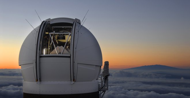 Telescopio Pan-Starrs en Hawai, que descubrió el asteroide foráneo./IFA-UNIVERSITY OF HAWAII