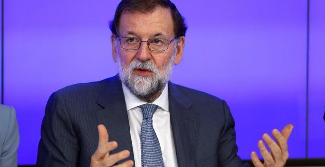 Rajoy, hace unos días en la sede del PP. EFE/ Emilio Naranjo