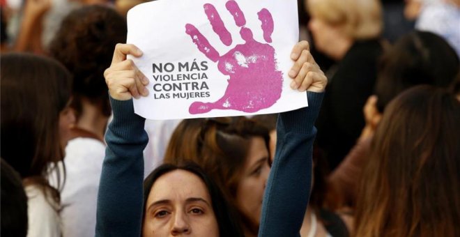 Manifestación contra la violencia machista. David Castro/EFE