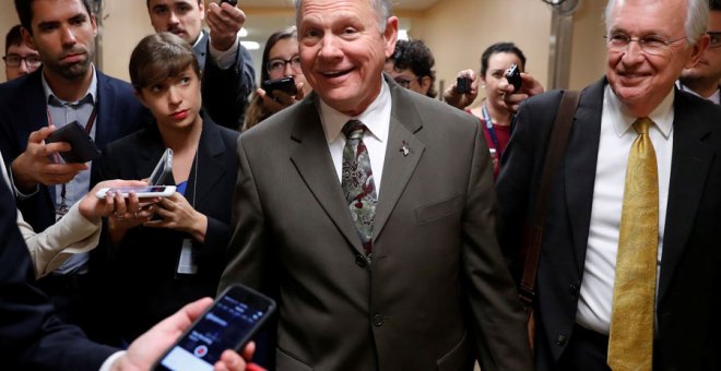 Roy Moore, hace unos días en el Capitolio, en Washington. REUTERS/Jonathan Ernst