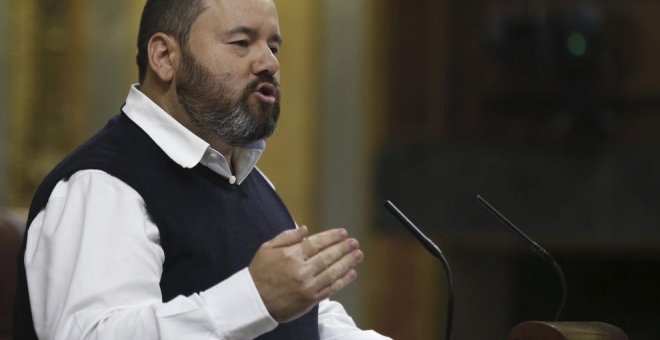 El diputado de En Comú Podem Joan Mena./EFE