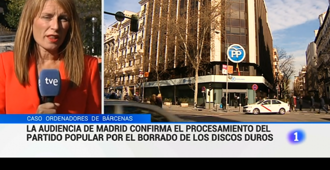 TVE no informa del procesamiento al PP hasta el minuto 12 del telediario