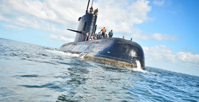 Fotografía sin fecha cedida por la Armada Argentina que muestra el submarino de la Armada desaparecido.EFE/Armada Argentina